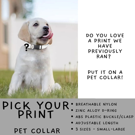 Batch #581 - PYP Football - Closes 9/4 - ETA Early Nov - Pick Your Print Collar