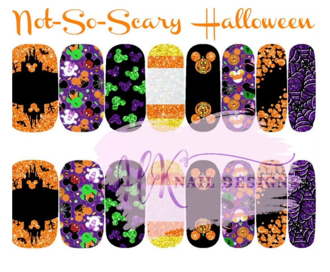 Not So Scary Halloween Party Nail Wraps