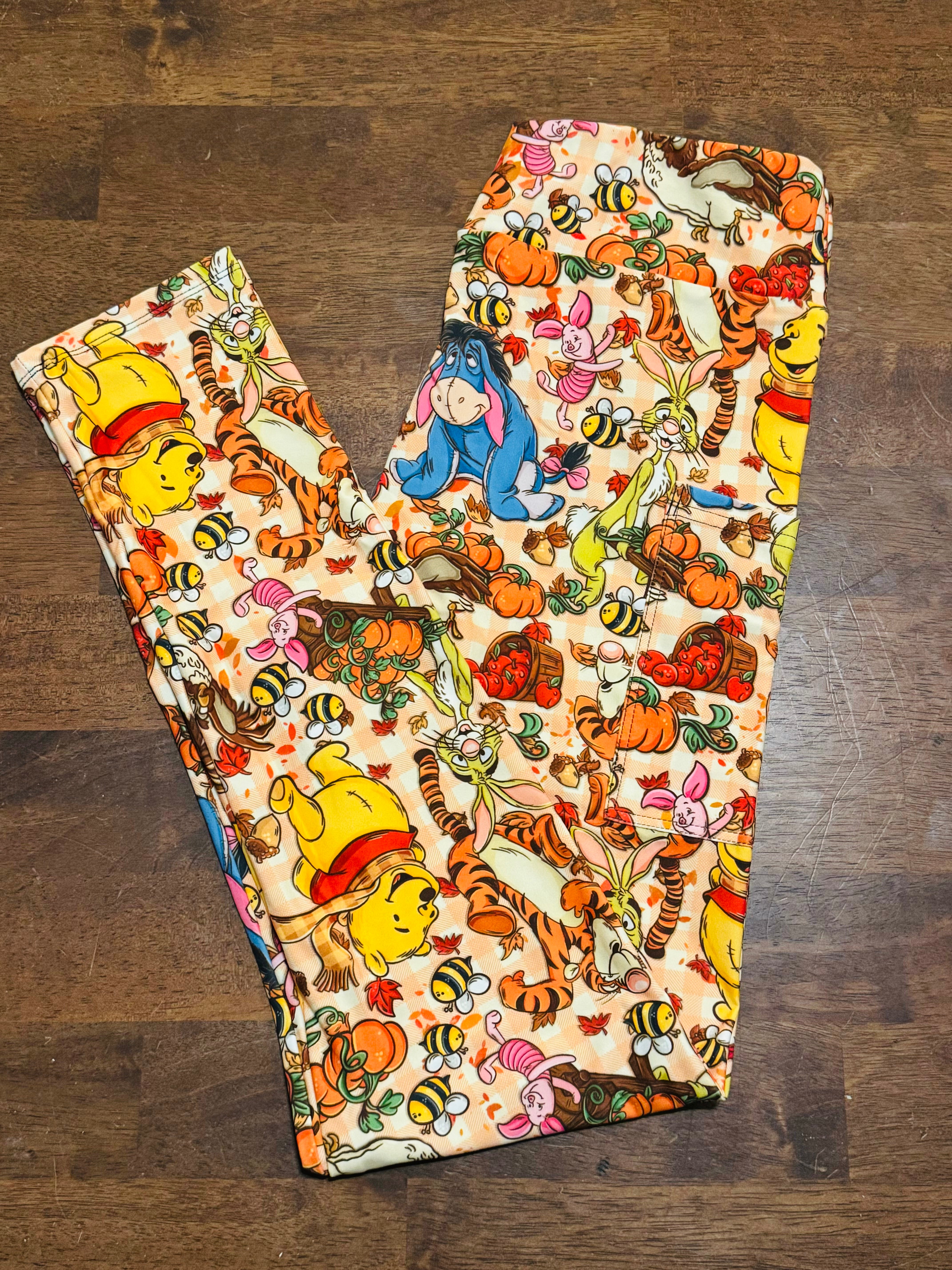 Autumn Friends Full Length Leggings With Pockets