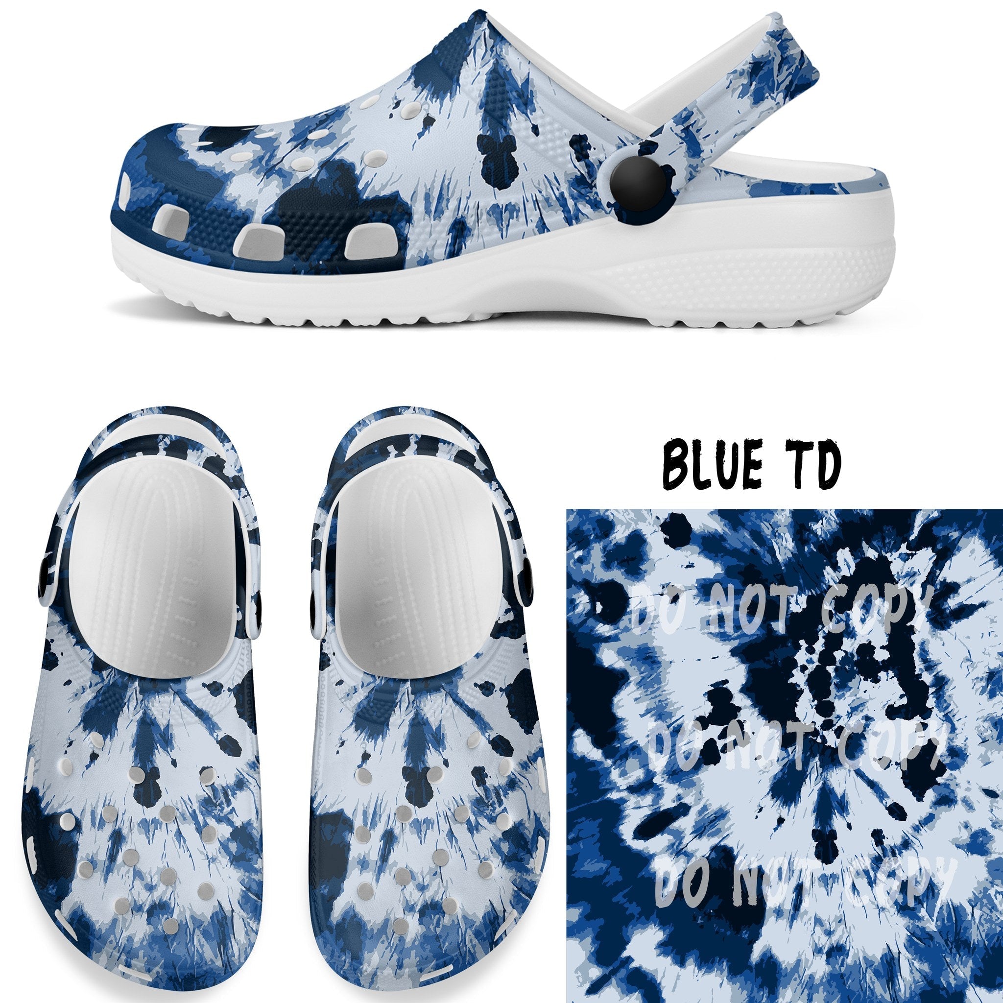 CLOG 2 RUN-BLUE TIE DYE