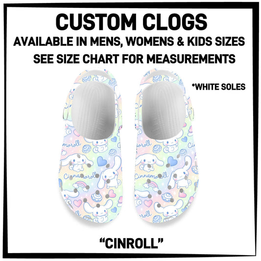 C8LG - Cinroll Custom Clogs - Preorder Closing 6/10 ETA: Mid-Aug