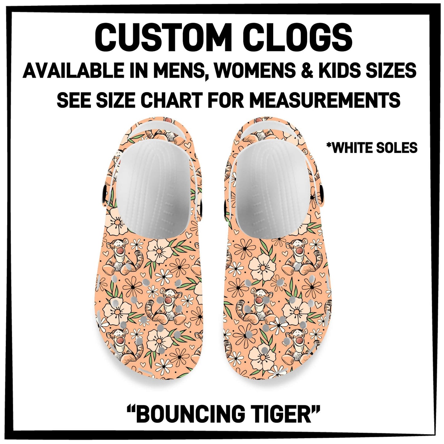C8LG - Bouncing Tiger Custom Clogs - Preorder Closing 6/10 ETA: Mid-Aug