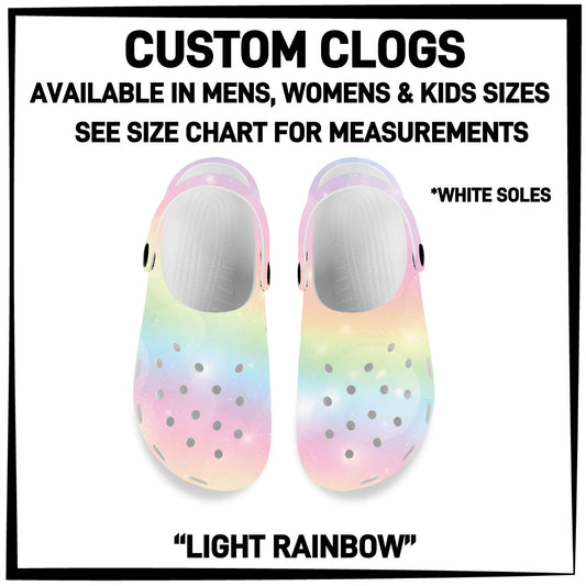 C8LG - Light Rainbow Custom Clogs - Preorder Closing 6/10 ETA: Mid-Aug
