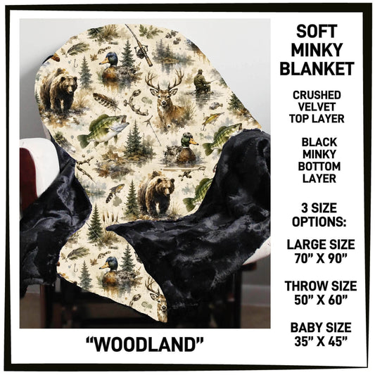 MI8B - Woodland Minky Blanket - Preorder Closing 7/15 ETA: Late Sept