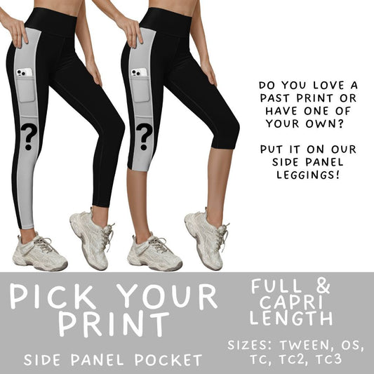 Batch #582 - Hello Fall 3 - Closes 9/7 - ETA early Nov - Pick Your Print Pattern Side Pocket Capris & Leggings