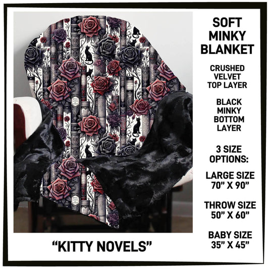 MI8B - Kitty Novels Minky Blanket - Preorder Closing 7/15 ETA: Late Sept