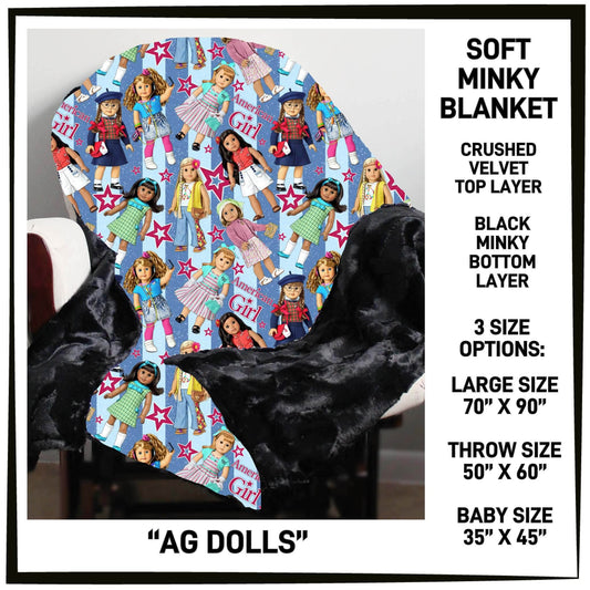 MI8B - Ag Dolls Minky Blanket - Preorder Closing 7/15 ETA: Late Sept