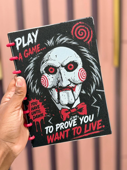 HORROR- 3D PRINTED REFILLABLE NOTEBOOK