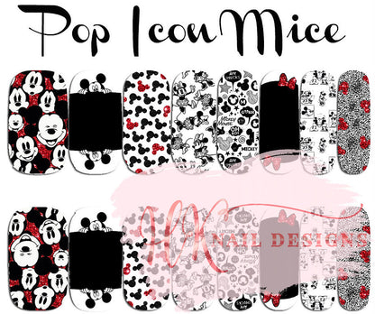 Pop Icon Mice Nail Wraps