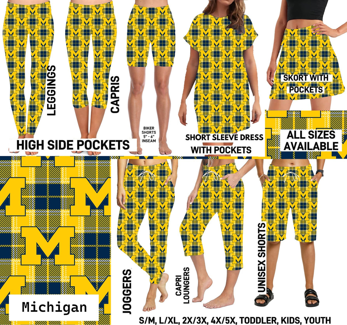 FTBP - Michigan FB Plaid - Preorder Due 9/30 ETA: Mid-Nov