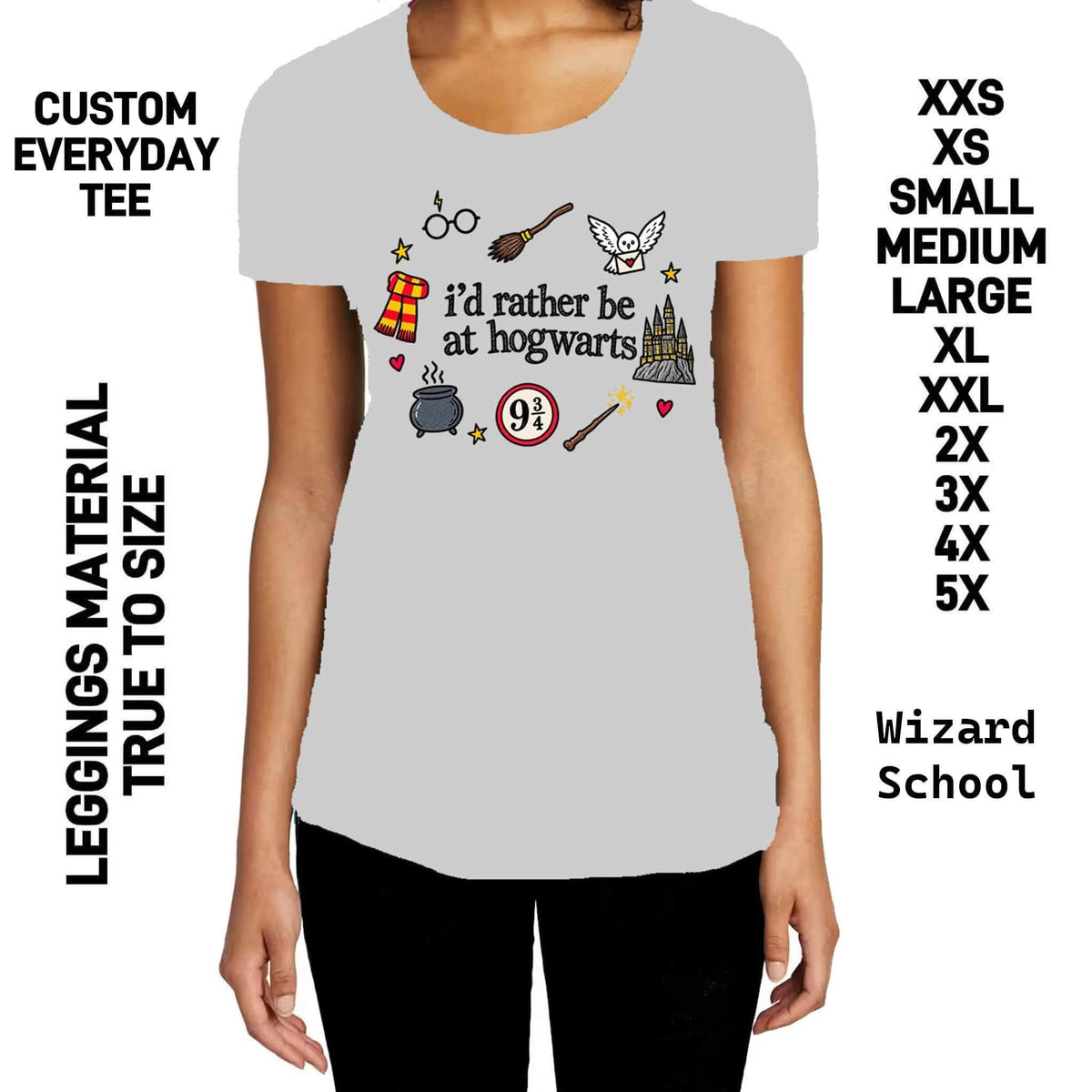 300BT - Wizard School Everyday Tee  - Preorder Due 10/4 ETA: Early Dec