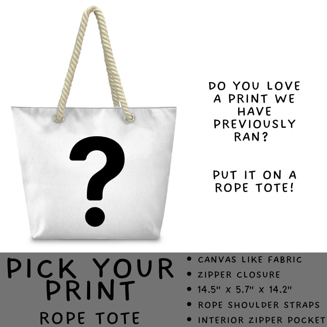 Batch #581 - PYP Football - Closes 9/4 - ETA Early Nov - Pick Your Print Rope Tote