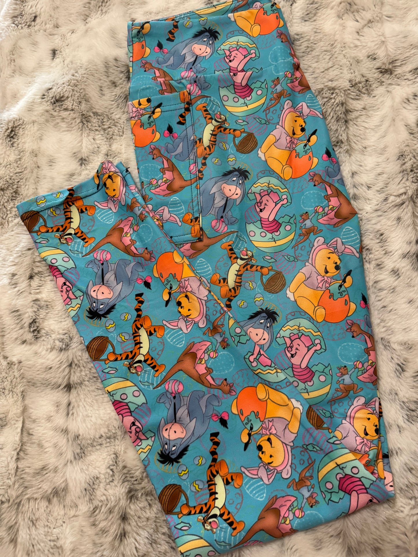 Easter Winnie Full Length Leggings With Pockets