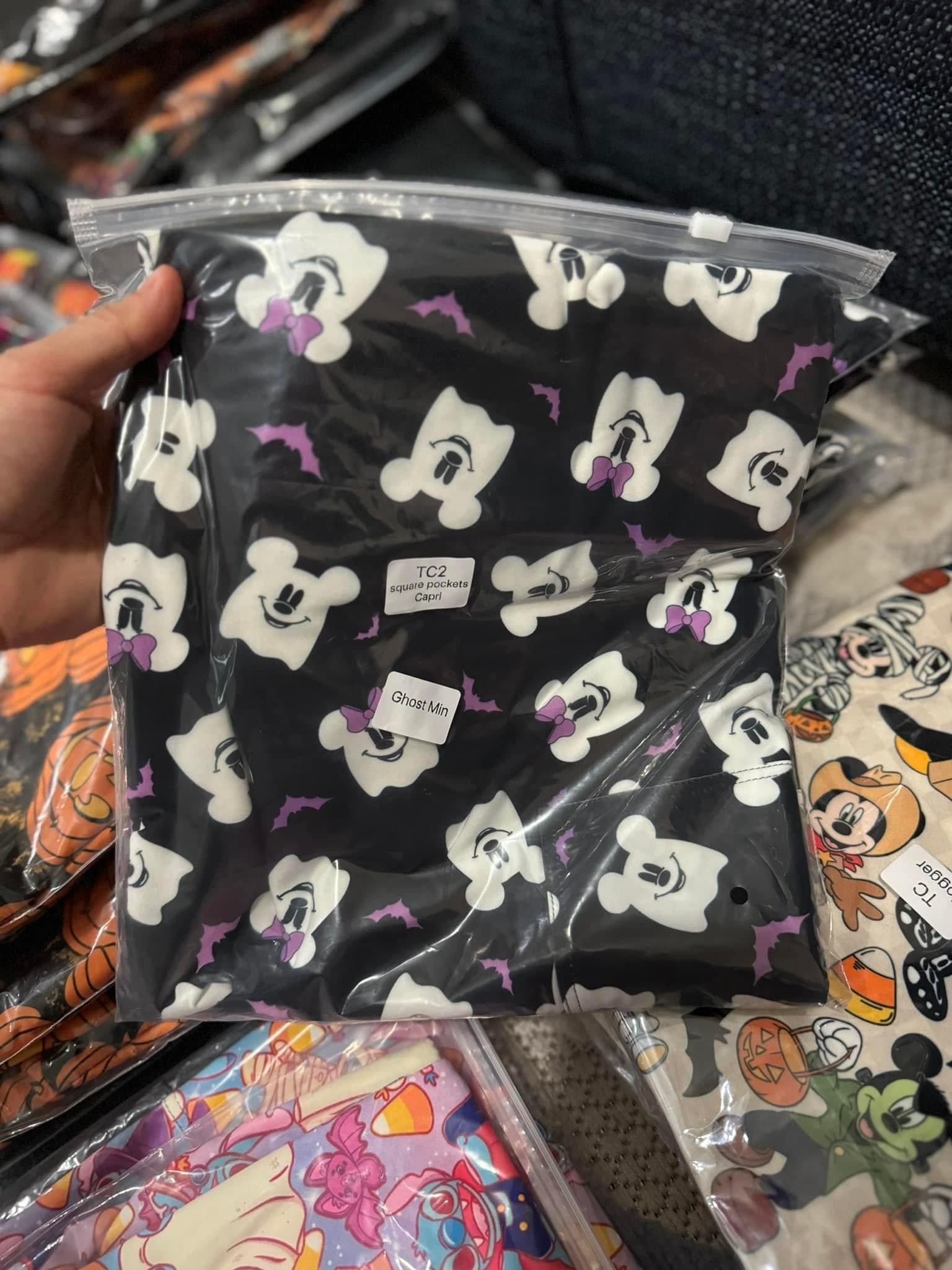 Mouse Ghost Full Length Leggings With Pockets