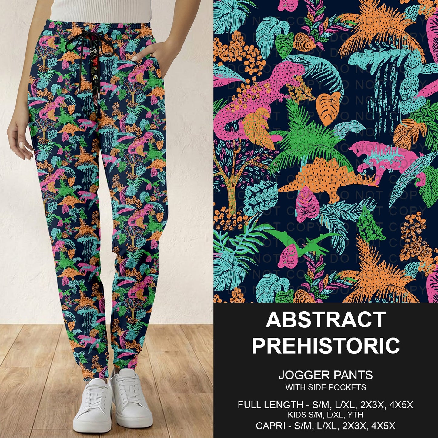 B298 - Preorder Abstract Prehistoric Joggers (Closes 7.05. ETA: early Sept.)