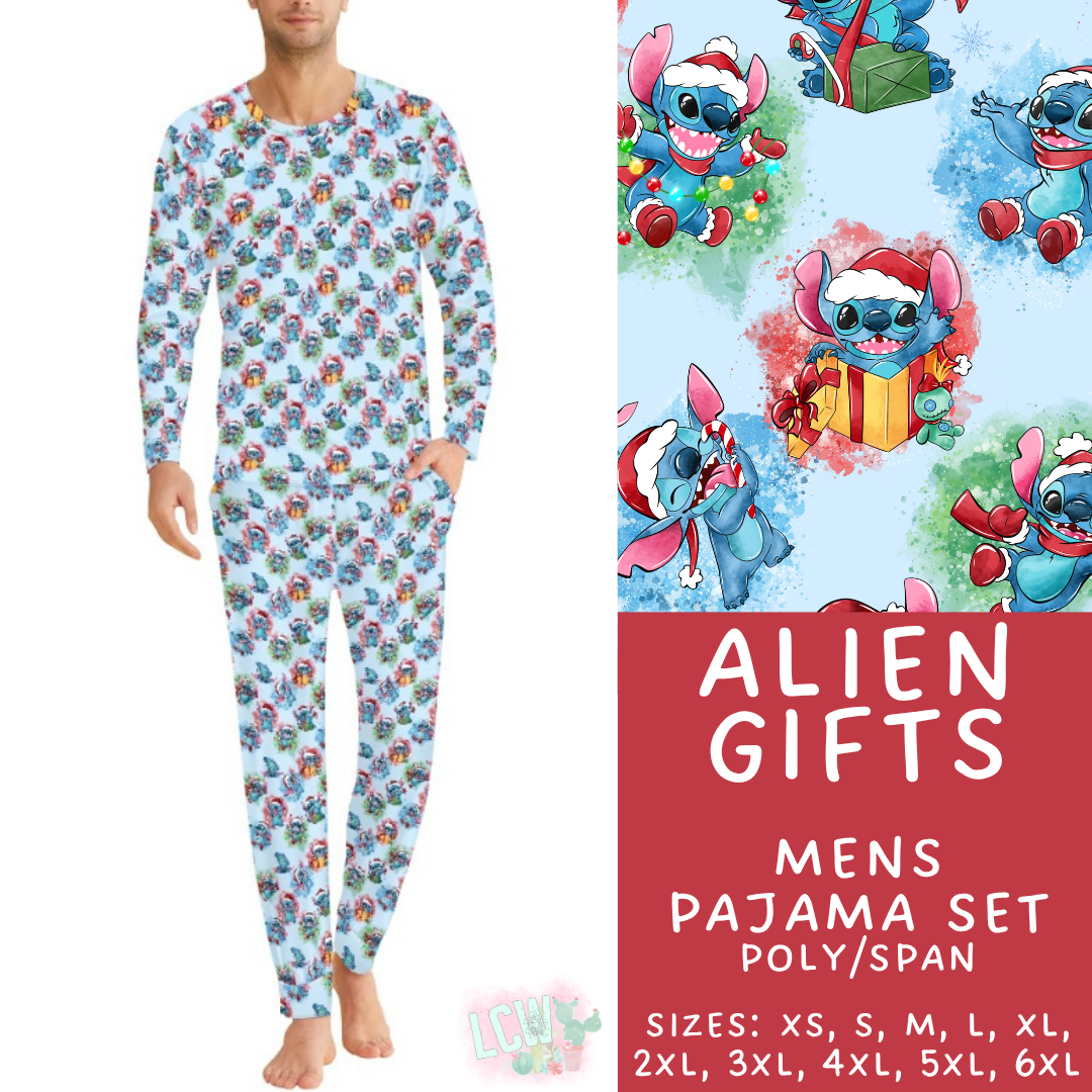 Batch #584 - Christmas Family Pajamas - Closes 9/11 - ETA mid Nov - Alien Gifts Men's Pajama Set