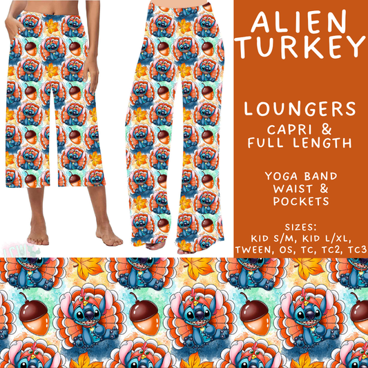 Batch #583 - Magical Character Fall - Closes 9/9 - ETA early Nov - Alien Turkey Capri and Full Length Loungers