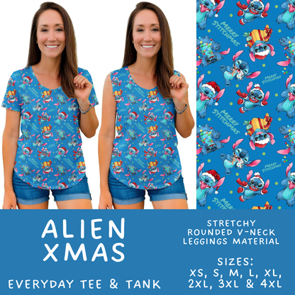 Batch #598 - Magical Character Christmas 2 - Closes 10/14 - ETA early Dec - Alien Xmas Everyday Tank & Tee