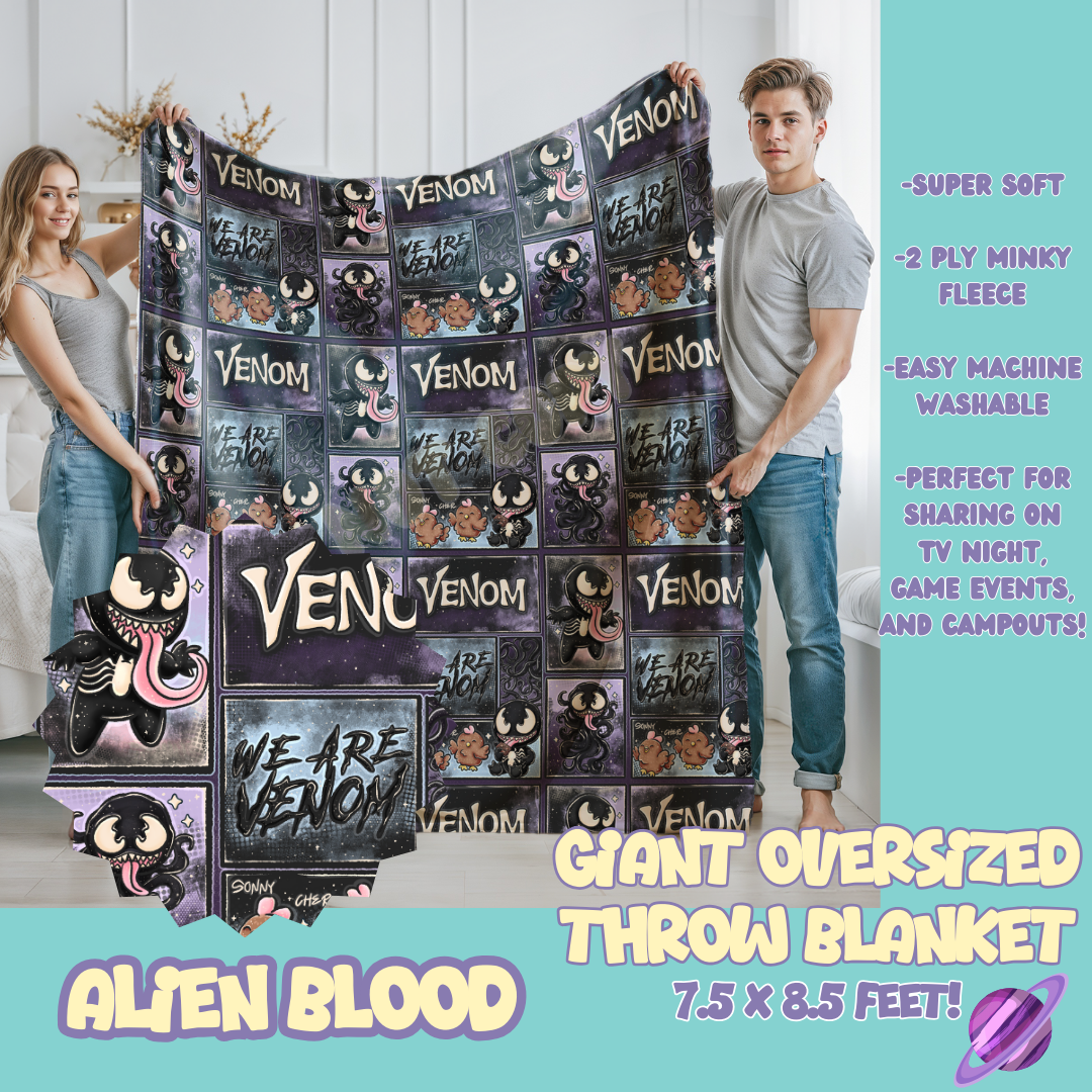 ALIEN BLOOD - OVERSIZED THROW BLANKET 11 - PREORDER CLOSING 2/2