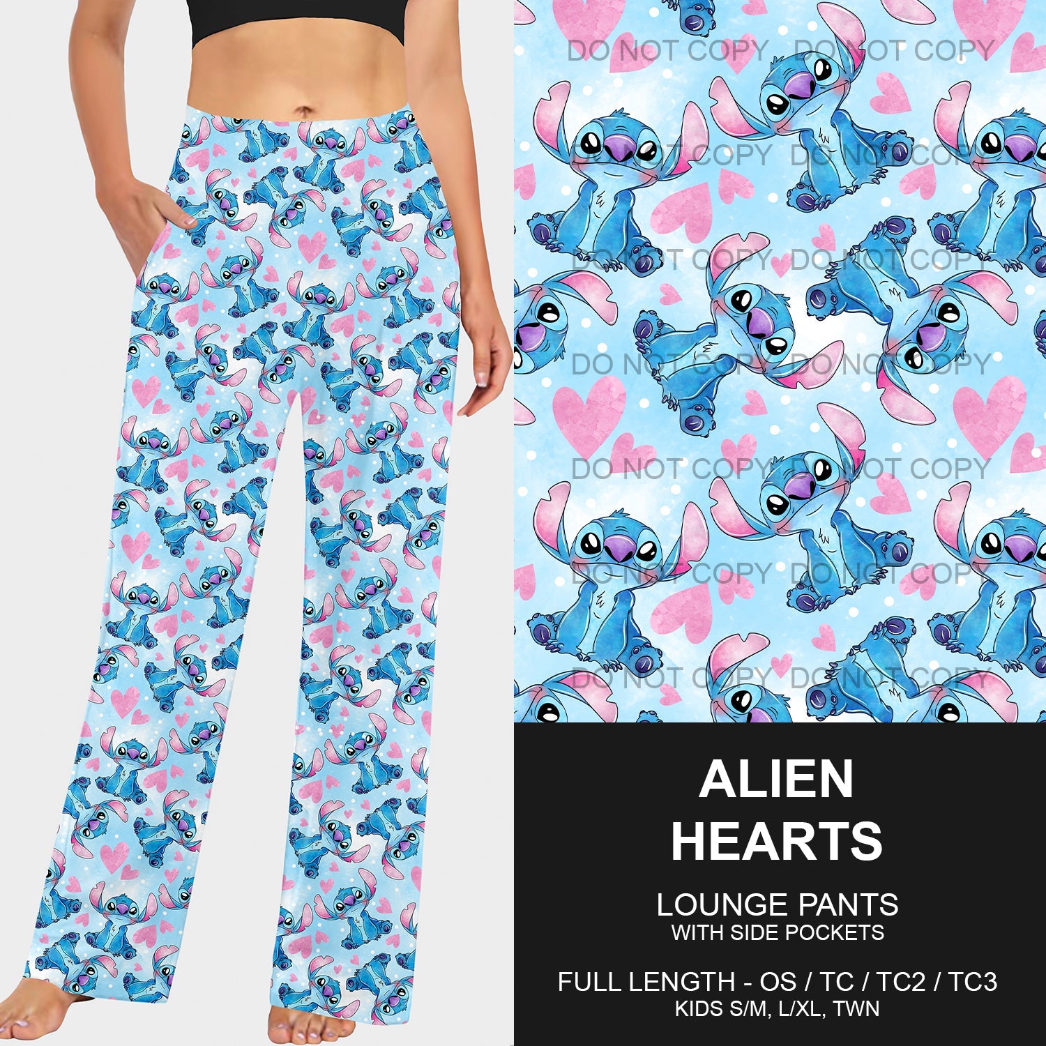 B196 - Preorder Alien Hearts Lounge Pants (Closes 11/24. ETA late Jan.)