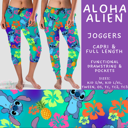 Batch #594 - Magical Faves 25 - Closes 10/5 - ETA early Dec - Aloha Alien Full and Capri Length Joggers