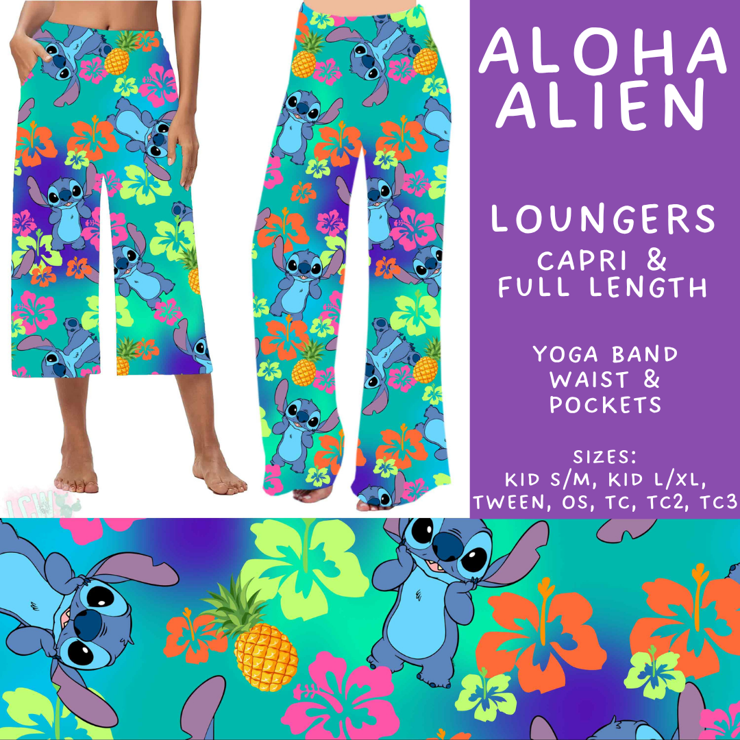 Batch #594 - Magical Faves 25 - Closes 10/5 - ETA early Dec - Aloha Alien Capri and Full Length Loungers