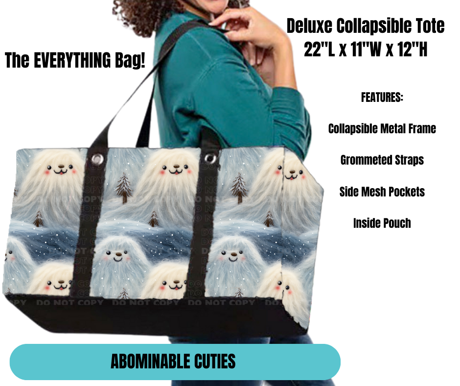 Abominable Cuties Collapsible Tote