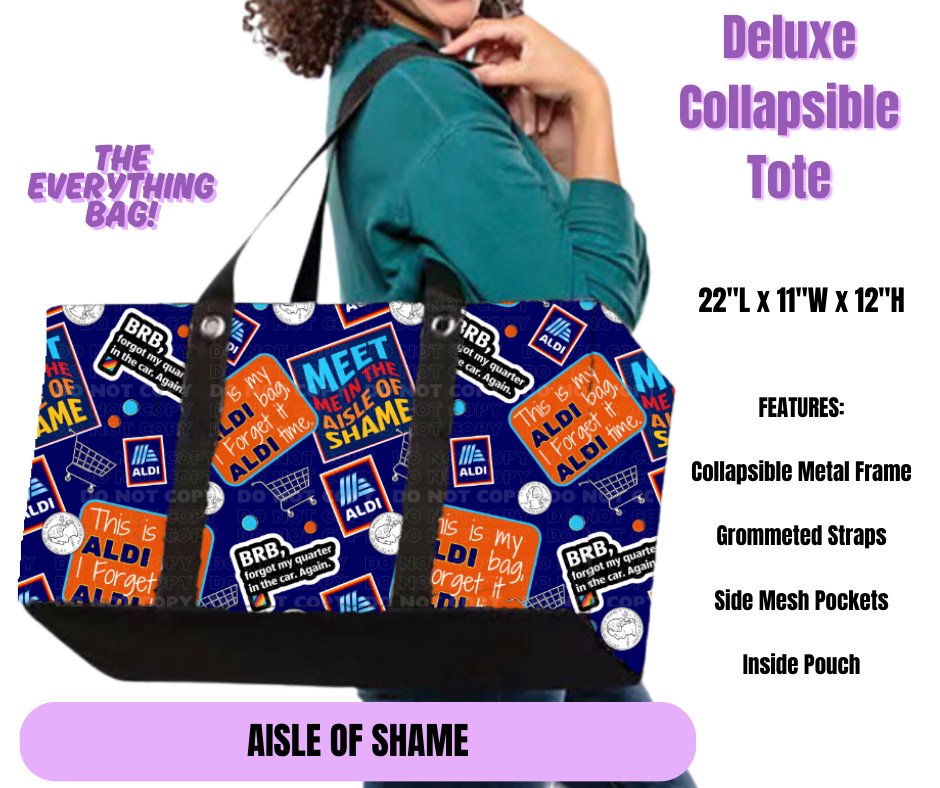 Aisle of Shame Collapsible Tote