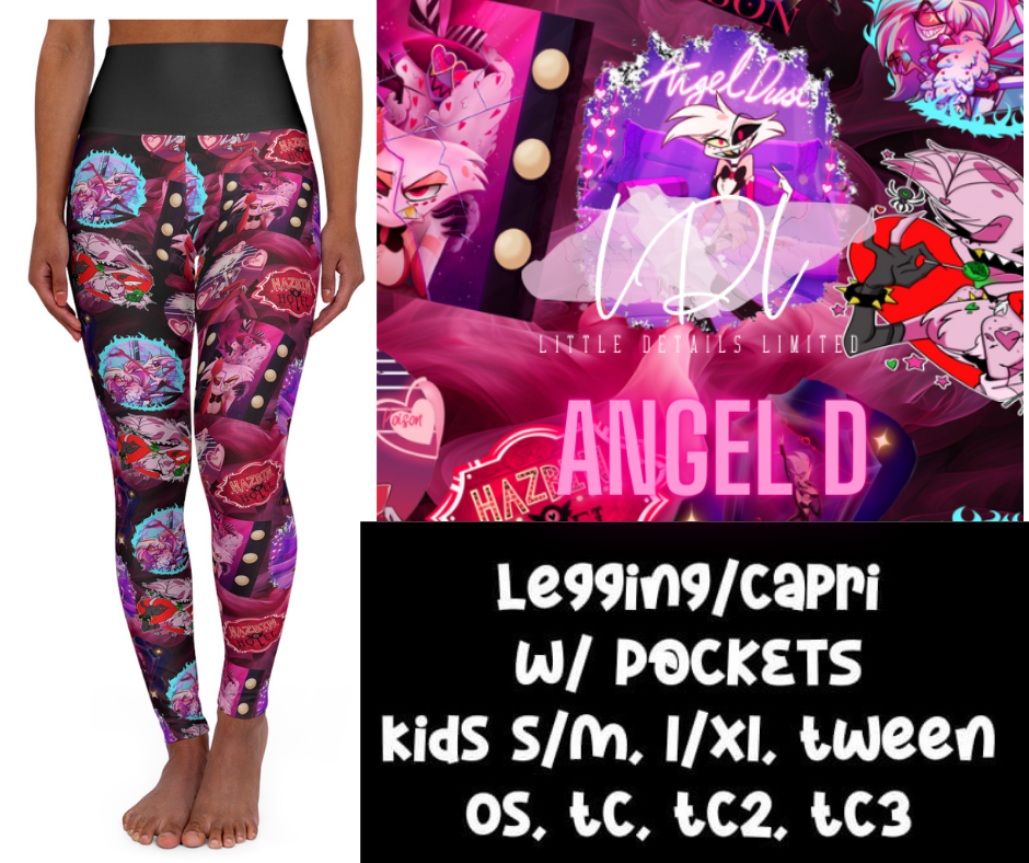 Angel Dust Leggings Full Length or Capri & Shorts W Pockets