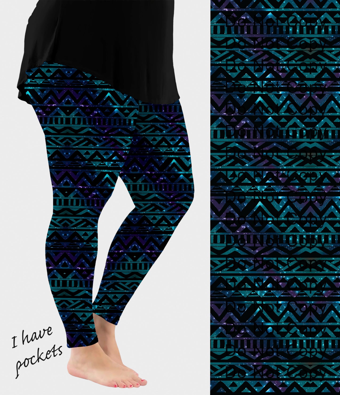 RTS - Aztec Galaxy Leggings w/ Pockets