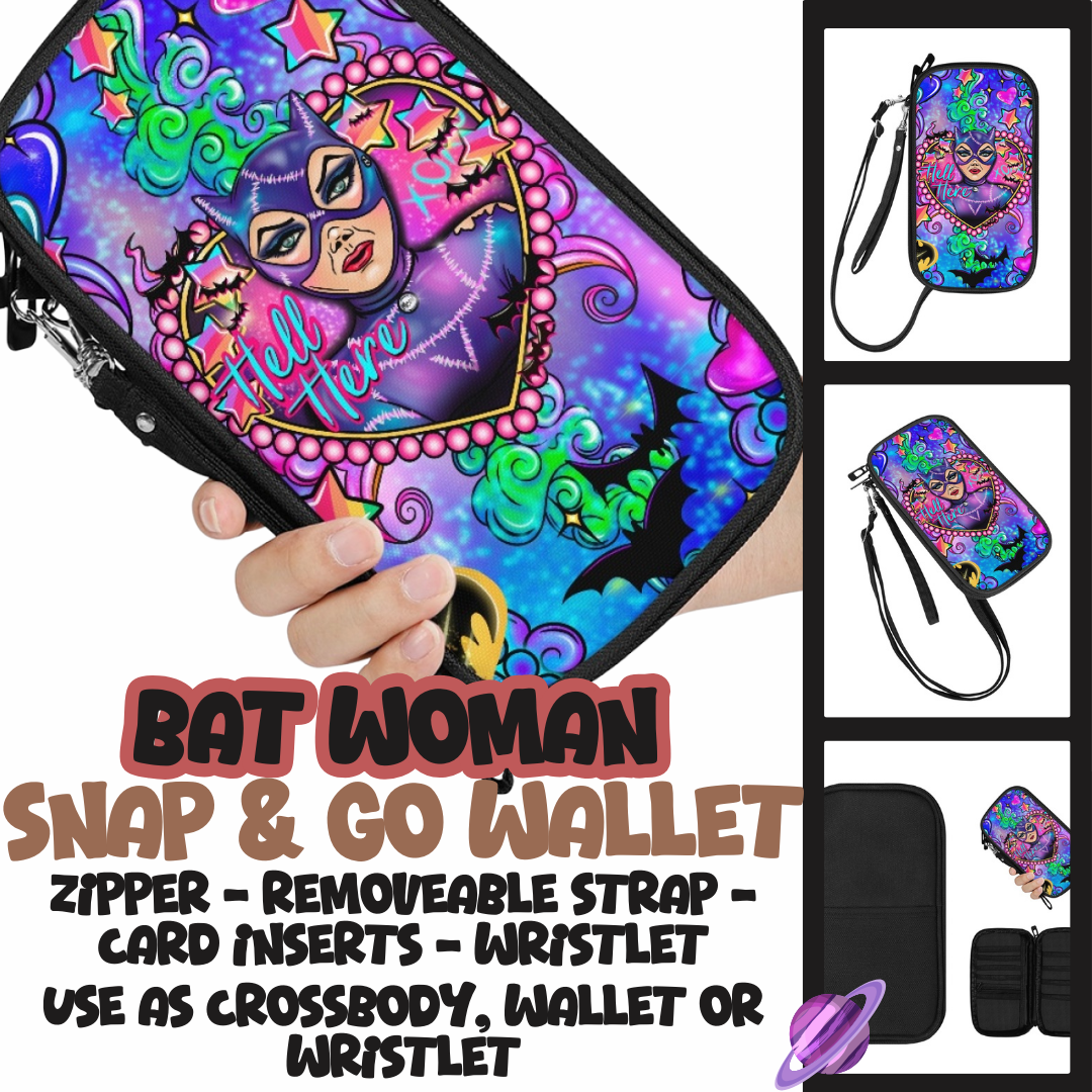 BAT WOMAN - SNAP & GO WALLETS PREORDER CLOSING 12/18