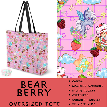 Batch #609 - Travel Collection 2 - Closes 11/6 - ETA early Jan - Bear Berry Oversized Totes