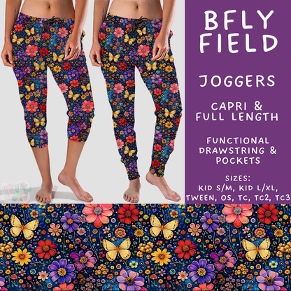 Batch #607 - Fun Run 28 - Closes 11/2 - ETA early Jan - BFly Field Full and Capri Length Joggers