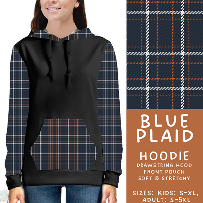 Batch #582 - Hello Fall 3 - Closes 9/7 - ETA early Nov - Blue Plaid Hoodie