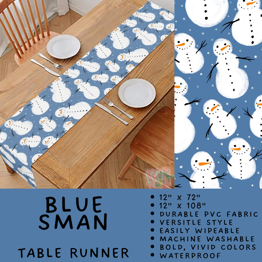 Batch #588 - Table Runners - Closes 9/21 - ETA early/mid Nov - Blue SMan Table Runner