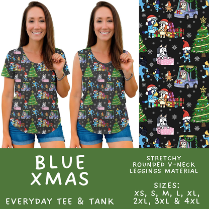 Batch #598 - Magical Character Christmas 2 - Closes 10/14 - ETA early Dec - Blue Xmas Everyday Tank & Tee