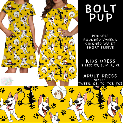 Batch #594 - Magical Faves 25 - Closes 10/5 - ETA early Dec - Bolt Pup Adult & Kids Dresses