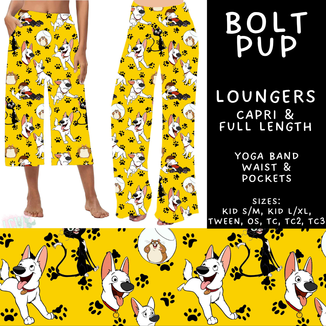 Batch #594 - Magical Faves 25 - Closes 10/5 - ETA early Dec - Bolt Pup Capri and Full Length Loungers
