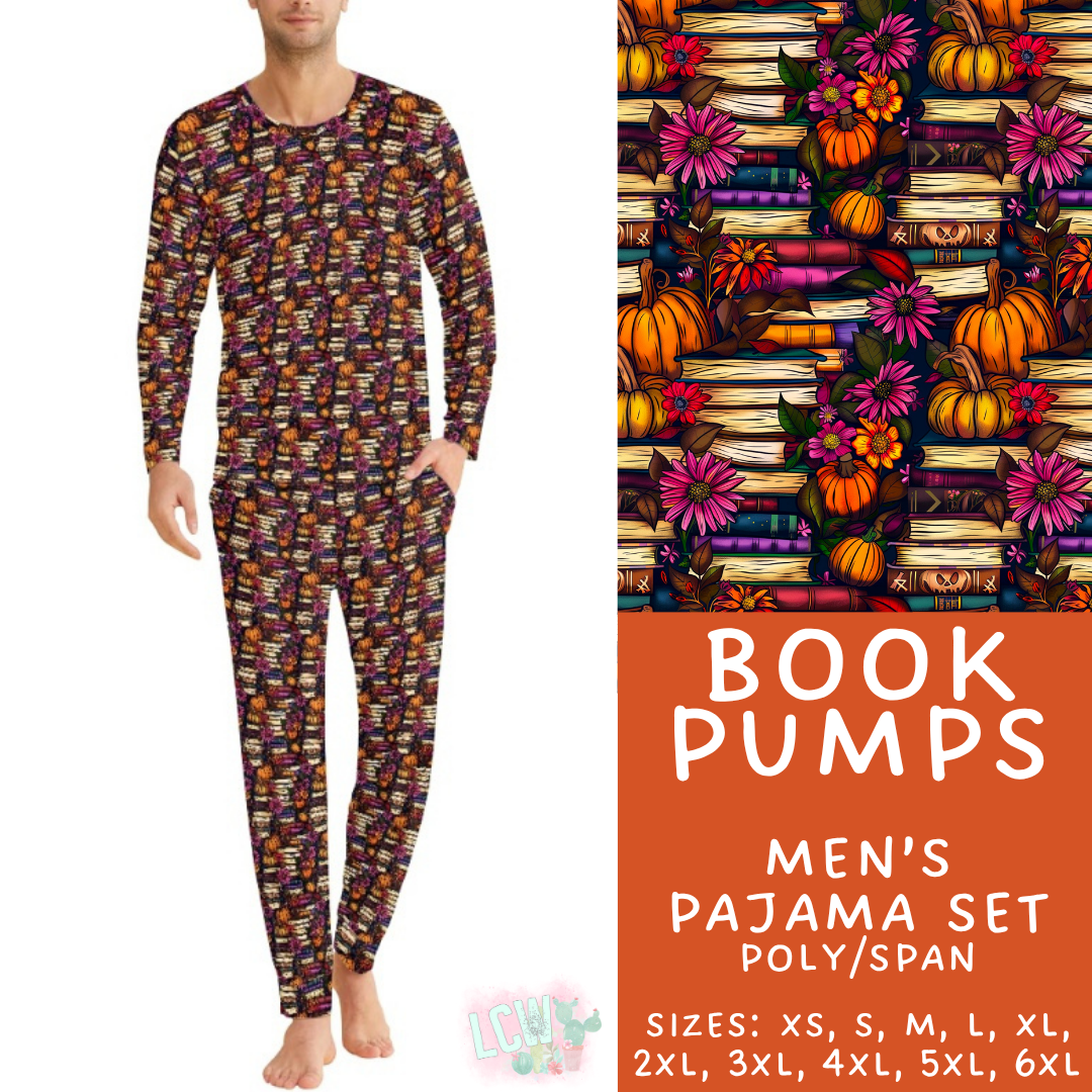 Batch #580 - Fall Family Pajamas 2 - Closes 9/4 - ETA early Nov - Book Pumps Men's Pajama Set