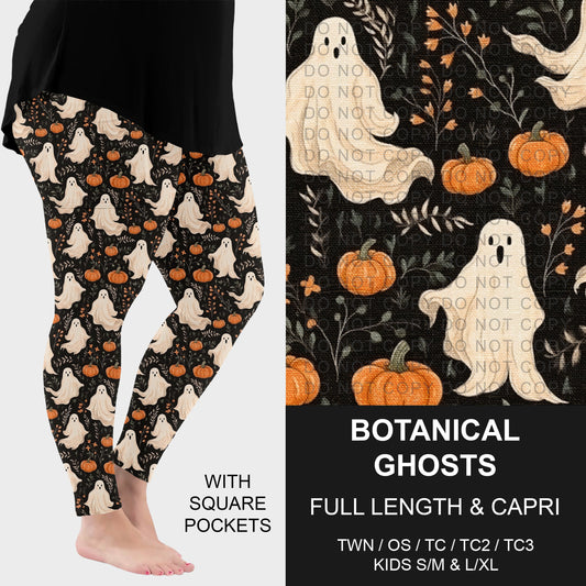 B305 - Preorder Botanical Ghosts Leggings w/ Pockets (Closes 8/02. ETA: early Oct.)