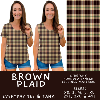 Batch #575 - Fun Run 26 - Closes 8/26 - ETA late October - Brown Plaid Everyday Tank & Tee