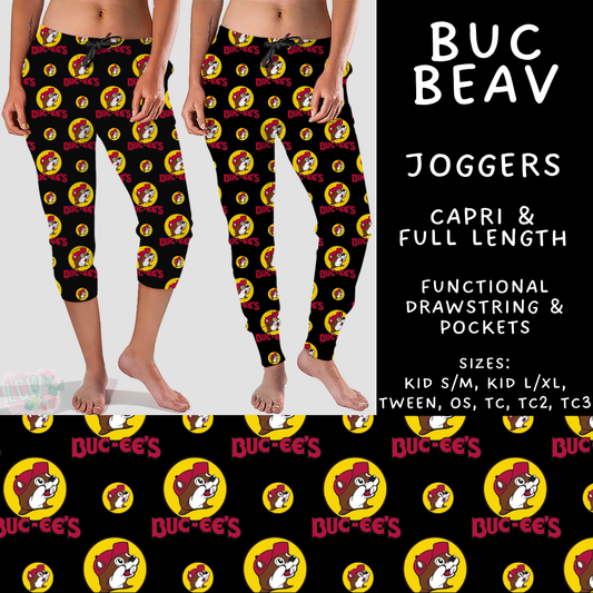 Batch #592 -  Fun Run 27 - Closes 9/30 - ETA late Nov - Buc Beav Full and Capri Length Joggers