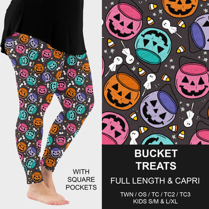 B307 - Preorder Bucket Treats Leggings w/ Pockets (Closes 8/02. ETA: early Oct.)