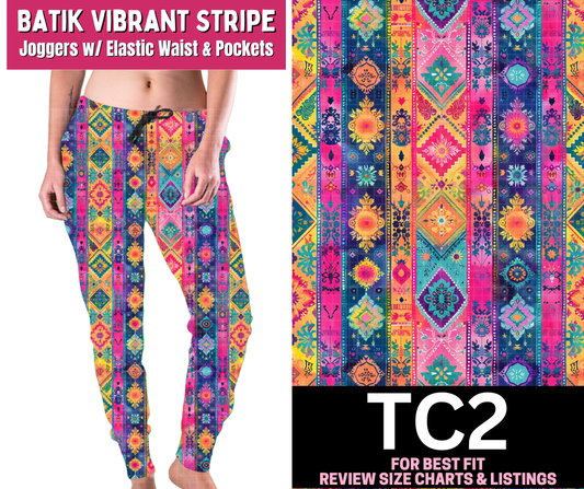 Batik Vibrant Stripe Joggers
