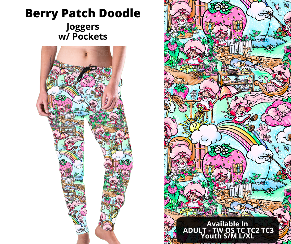 Preorder! Closes 12/2. ETA Feb. Berry Patch Doodle Joggers