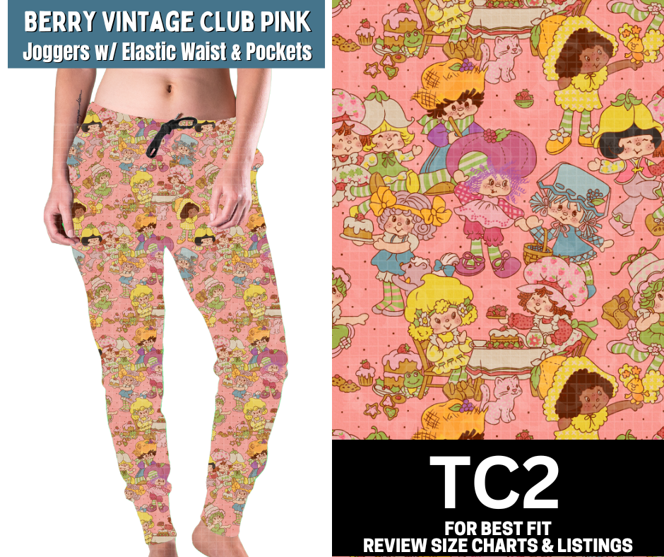 Berry Vintage Club Pink Joggers