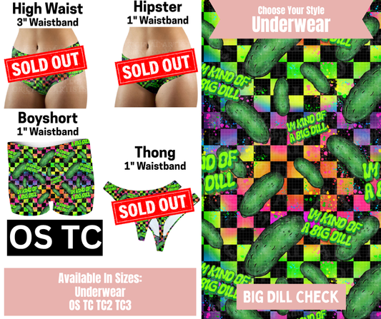 Big Dill Check Boyshort Underwear