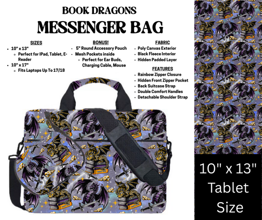 Book Dragons Messenger Bag