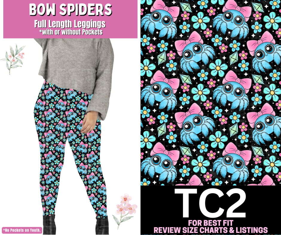 Bow Spiders Full Length Leggings w/ Pockets