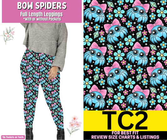 Bow Spiders Full Length Leggings w/ Pockets